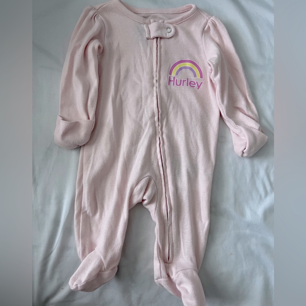 Pink newborn sleeper
